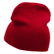 Flexing Embroidered 8 Inch Knitted Short Beanie