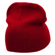 Flexing Embroidered 8 Inch Knitted Short Beanie