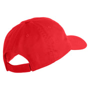 U.S. Marine Corps 2nd Marine Division Embroidered 6 Panel Unstructured Cotton Twill Cap Made in USA - Red OSFM