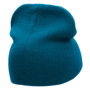 Flexing Embroidered 8 Inch Knitted Short Beanie