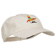 Mexico Sombrero Mustache Embroidered Low Cap