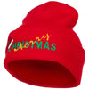 Merry Christmas Santa Hat Embroidered Long Beanie