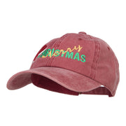 Merry Christmas Santa Hat Embroidered Unstructured Cap