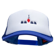 Chosen Fish Embroidered Foam Panel Mesh Snapback - Royal-White OSFM