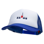 Chosen Fish Embroidered Foam Panel Mesh Snapback - Royal-White OSFM