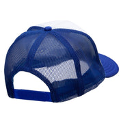 Chosen Fish Embroidered Foam Panel Mesh Snapback - Royal-White OSFM