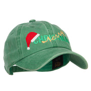 Merry Christmas Santa Hat Embroidered Unstructured Cap