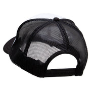 Chosen Fish Embroidered Foam Panel Mesh Snapback - Black-White OSFM