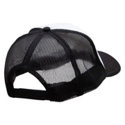 Chosen Fish Embroidered Foam Panel Mesh Snapback - Black-White OSFM