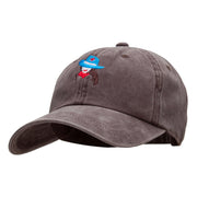 All American Cowgirl Embroidered Unstructured Cotton Cap