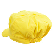 Mario Mushroom Paint Embroidered Cotton Elastic Newsboy Cap - Yellow OSFM