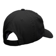 Serving Tennis Ball Embroidered Low Profile Dyed Cotton Twill Cap - Black OSFM