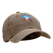 All American Cowgirl Embroidered Unstructured Cotton Cap