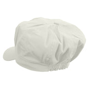 Mario Mushroom Paint Embroidered Cotton Elastic Newsboy Cap - White OSFM