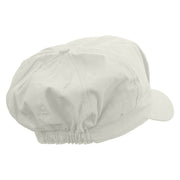 Mario Mushroom Paint Embroidered Cotton Elastic Newsboy Cap - White OSFM