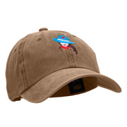 All American Cowgirl Embroidered Unstructured Cotton Cap