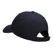 Serving Tennis Ball Embroidered Low Profile Dyed Cotton Twill Cap - Navy OSFM