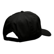 Playing Table Tennis Embroidered Solid Cotton Twill Pro Style Cap - Black OSFM