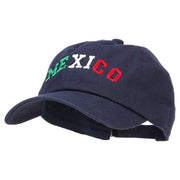 Mexico Letters Embroidered Unstructured Washed Cap