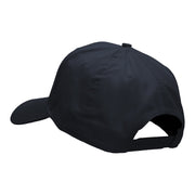 Playing Table Tennis Embroidered Solid Cotton Twill Pro Style Cap - Navy OSFM