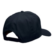 Playing Table Tennis Embroidered Solid Cotton Twill Pro Style Cap - Navy OSFM