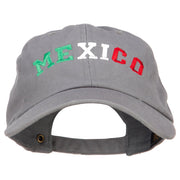 Mexico Letters Embroidered Unstructured Washed Cap