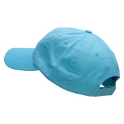 Gymnastics Girl Embroidered Low Profile Dyed Cotton Twill Cap - Sky-Blue OSFM