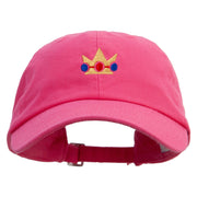 Mario Family Embroidered Made in USA Unstructured Washed Twill Cap - Bright-Pink OSFM