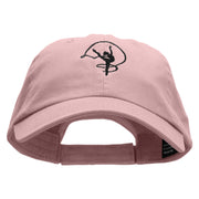 Gymnastics Girl Embroidered Low Profile Dyed Cotton Twill Cap - Lt-Pink OSFM