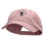 Gymnastics Girl Embroidered Low Profile Dyed Cotton Twill Cap - Lt-Pink OSFM