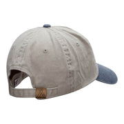 Paper Plane Outline Embroidered Cotton Wash Cap