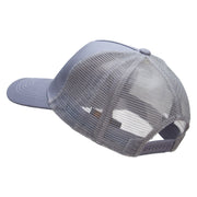 Rugby Player Five Panels Pro Style Trucker Mesh Cap - Grey OSFM