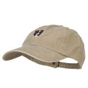 Boxer Head Embroidered Washed Cotton Twill Cap