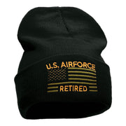 U.S. Airforce Retired Embroidered Long Knitted Beanie