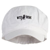 Witch Brews Embroidered Cotton Elastic Newsboy Cap - White OSFM