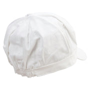 Witch Brews Embroidered Cotton Elastic Newsboy Cap - White OSFM