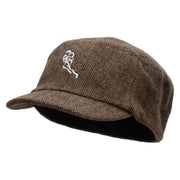 Rugby Player Running Wool Fashion Fitted Engineer Cap - Brown OSFM