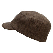 Rugby Player Running Wool Fashion Fitted Engineer Cap - Brown OSFM