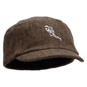 Rugby Player Running Wool Fashion Fitted Engineer Cap - Brown OSFM