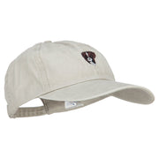 Boxer Head Embroidered Washed Cotton Twill Cap