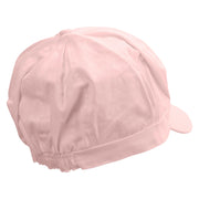 Witch Brews Embroidered Cotton Elastic Newsboy Cap - Pink OSFM