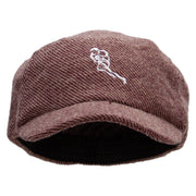 Rugby Player Running Wool Fashion Fitted Engineer Cap - Maroon OSFM