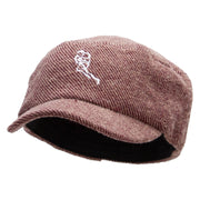 Rugby Player Running Wool Fashion Fitted Engineer Cap - Maroon OSFM