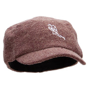 Rugby Player Running Wool Fashion Fitted Engineer Cap - Maroon OSFM