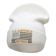 U.S. Airforce Retired Embroidered Long Knitted Beanie