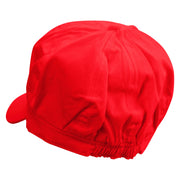 Witch Brews Embroidered Cotton Elastic Newsboy Cap - Red OSFM