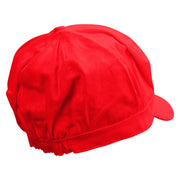 Witch Brews Embroidered Cotton Elastic Newsboy Cap - Red OSFM