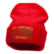 U.S. Airforce Retired Embroidered Long Knitted Beanie