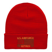 U.S. Airforce Retired Embroidered Long Knitted Beanie