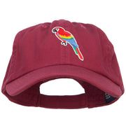 Parrot Bird Patched Low Profile Cotton Cap